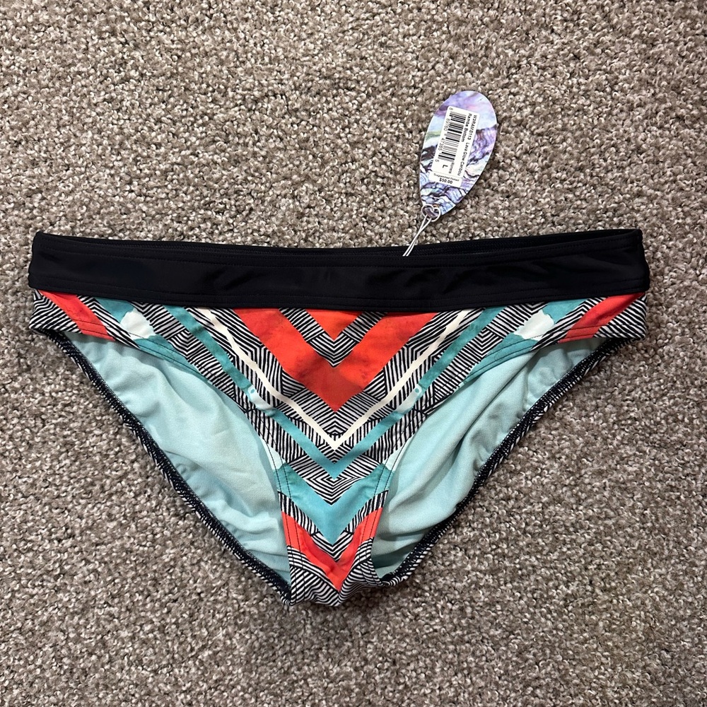 Prana Chevron Pattern Bikini Bottom